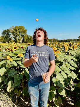 Here for the Donuts Adult T-Shirt